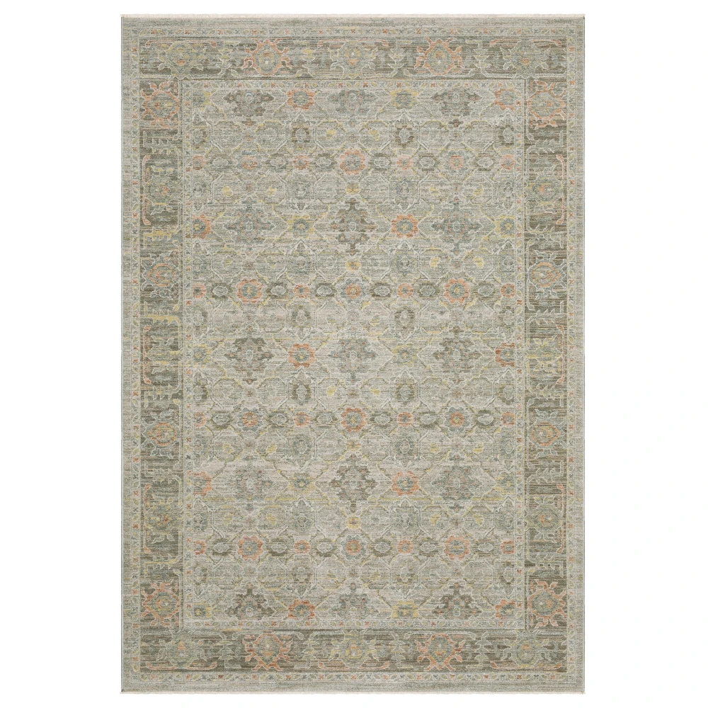Keaton KEA10 Beige/ Multi Indoor Area Rug - 5'3