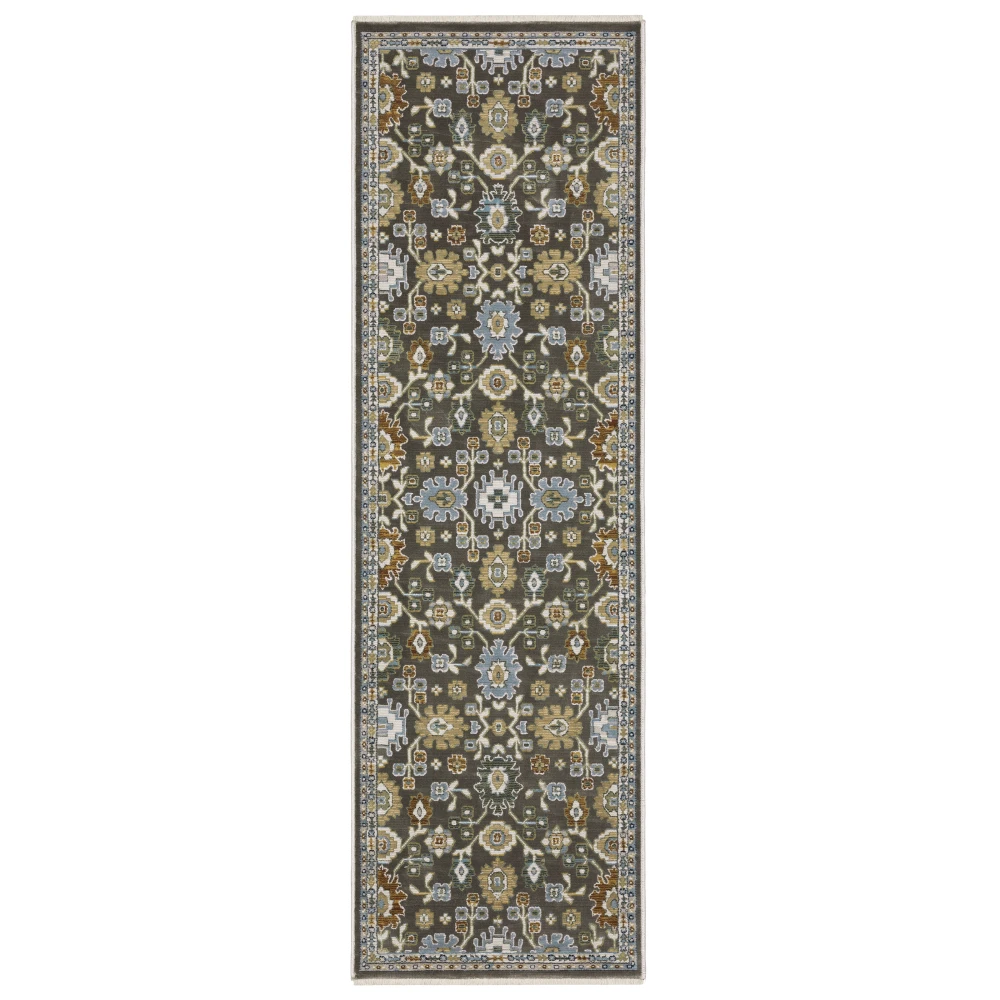 Keira KEI01 Grey/ Multi Indoor Area Rug - 2'3