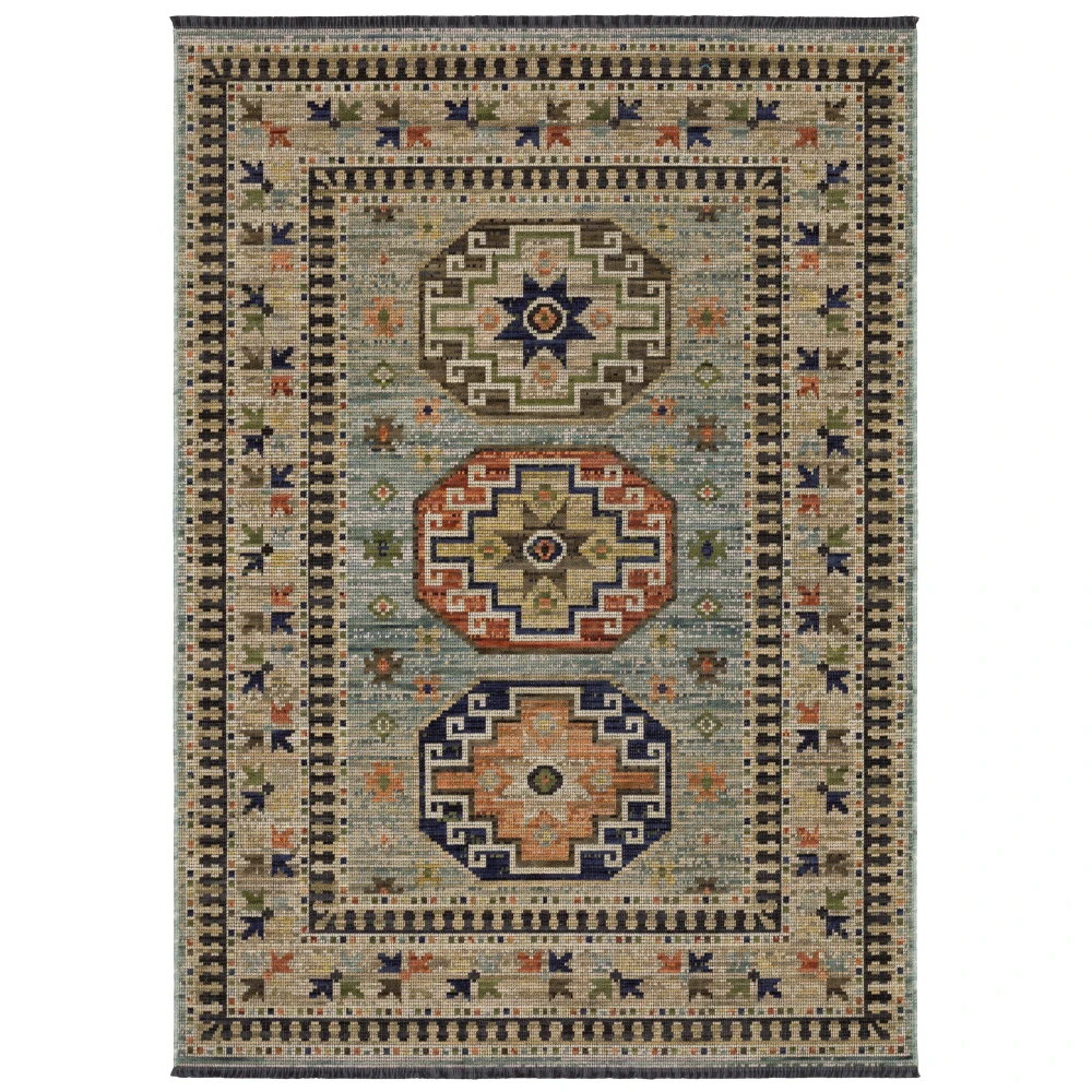 Legacy LGY10 Pale Teal/ Multi Indoor Indoor - 7'10