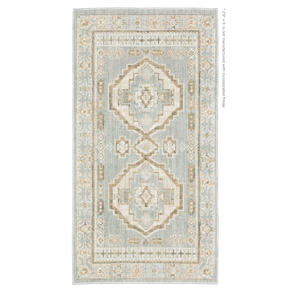 Lola LLA04 Blue/ Beige Indoor Area Rug - 2'9