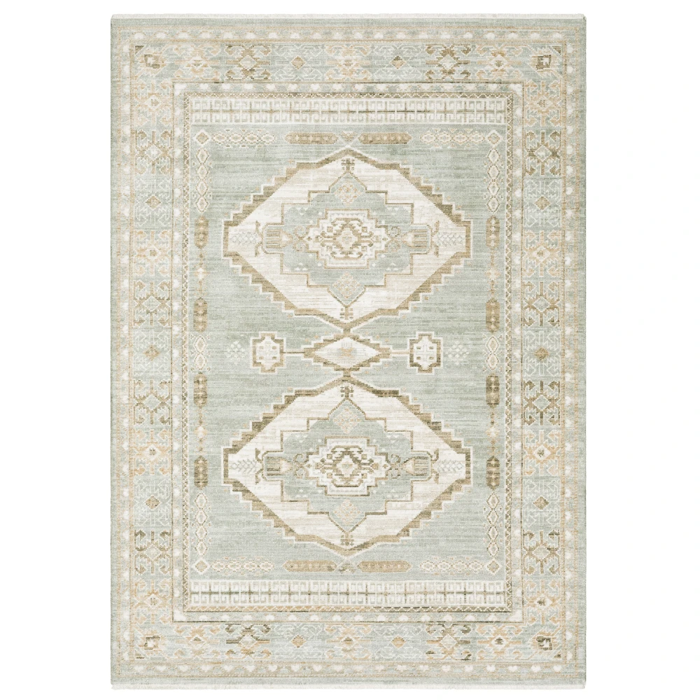 Lola LLA04 Blue/ Beige Indoor Area Rug - 7'10