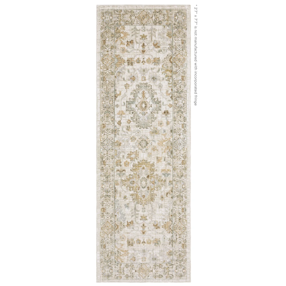 Lola LLA05 Blue/ Beige Indoor Area Rug - 2'7
