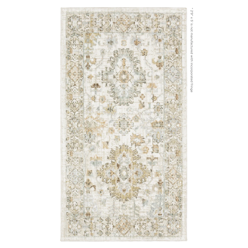Lola LLA05 Blue/ Beige Indoor Area Rug - 2'9