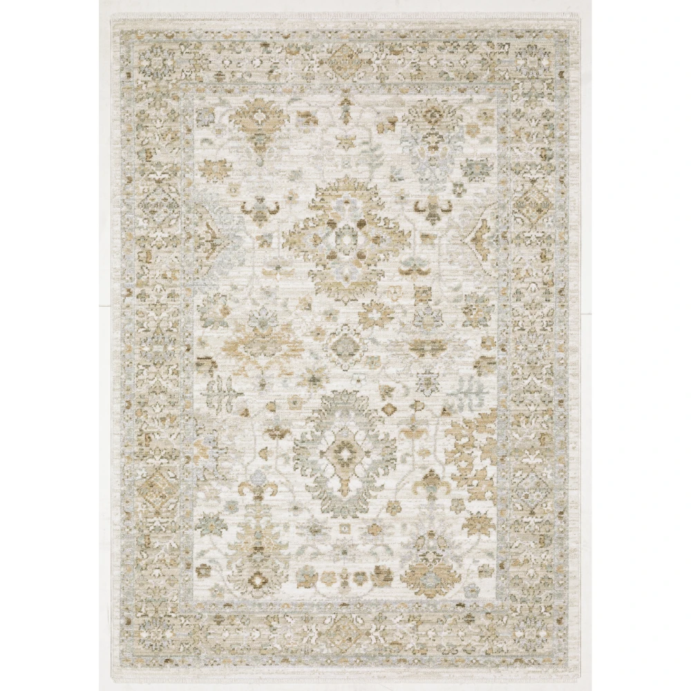 Lola LLA05 Blue/ Beige Indoor Area Rug - 5'3