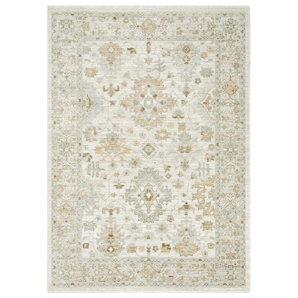 Lola LLA05 Blue/ Beige Indoor Area Rug - 7'10