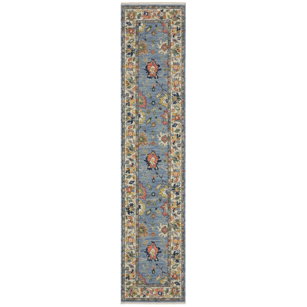Lucca 2889A Blue/ Multi Indoor Area Rug - 2'6