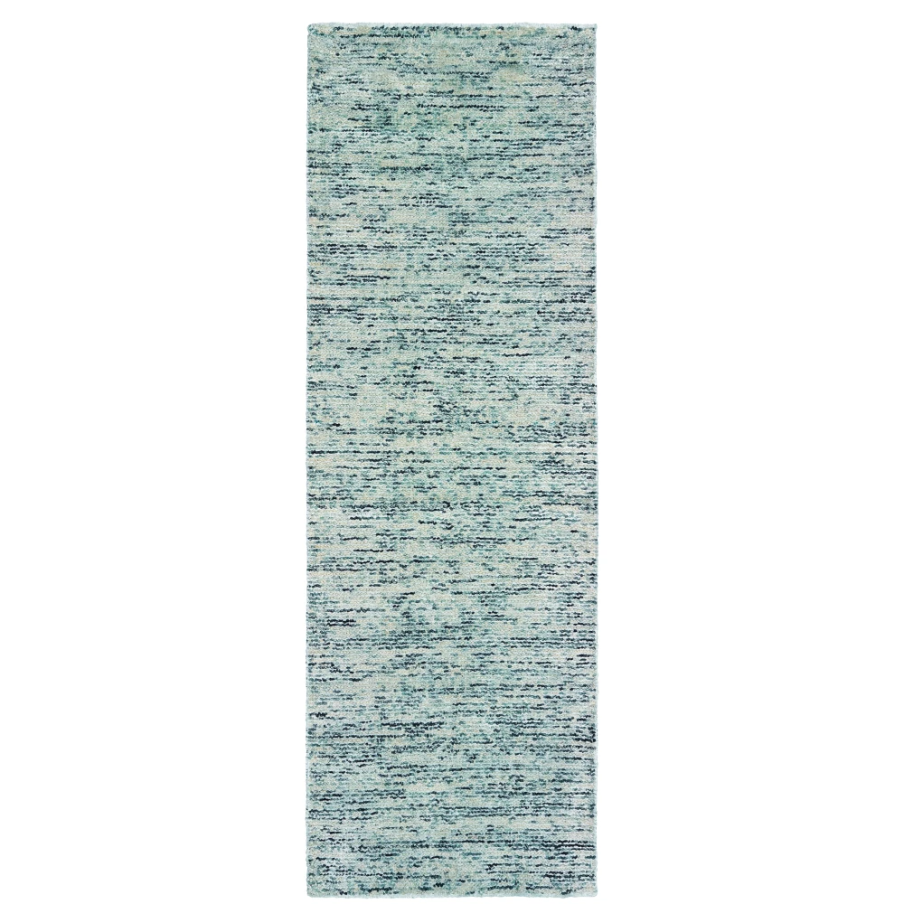 Lucent 45901 Teal Blue Indoor Area Rug - 2'6