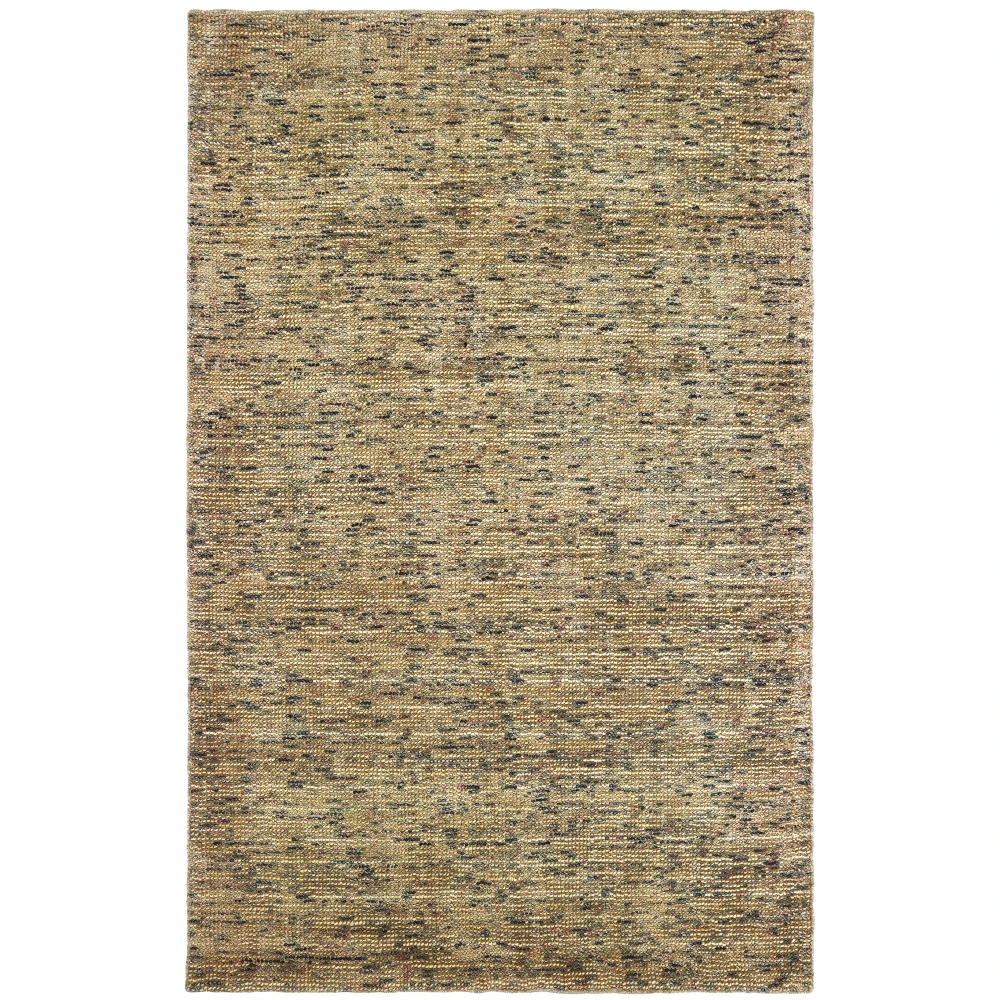 Lucent 45906 Gold/ Green Indoor Area Rug - 6' x 9'
