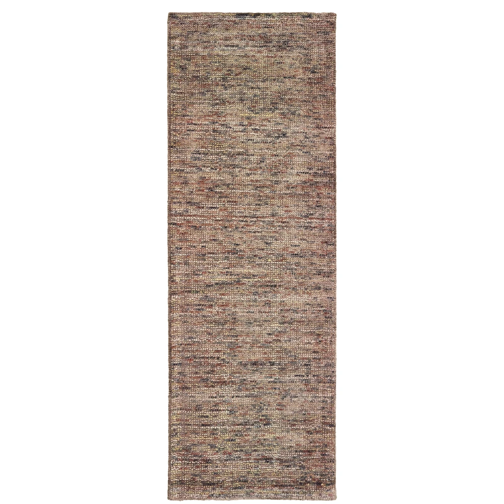 Lucent 45907 Taupe/ Pink Indoor Area Rug - 2'6
