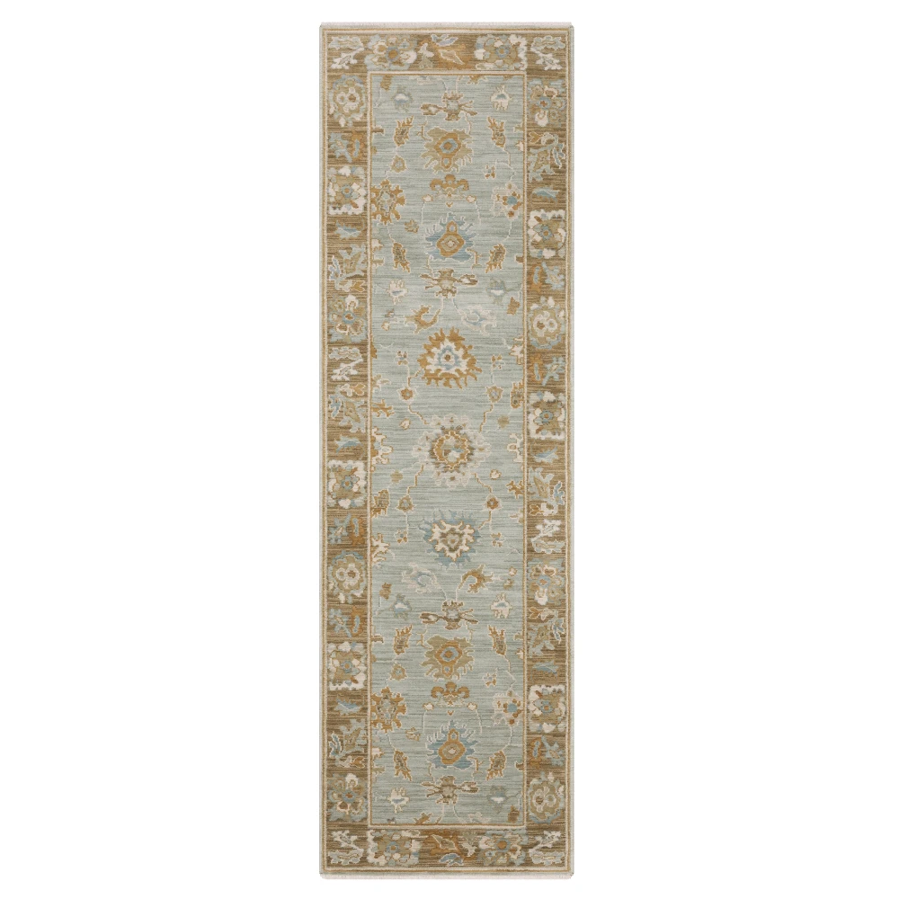 Maeve MAE06 Teal/ Rust Indoor Area Rug - 2'3