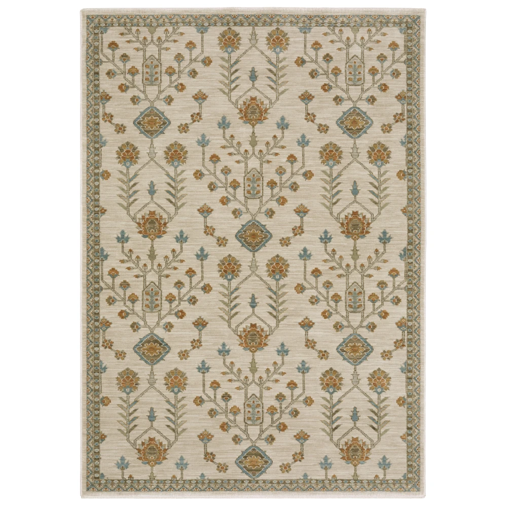 Maeve MAE07 Beige/ Rust Indoor Area Rug - 5'3