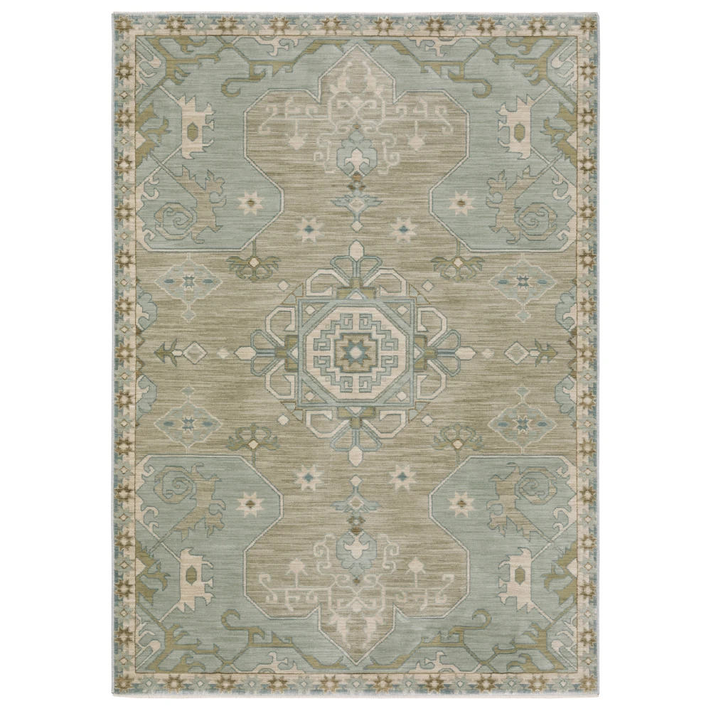 Maeve MAE12 Grey/ Blue Indoor Area Rug - 3'3