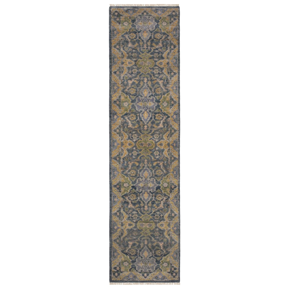 Majorca MAJ03 Blue/ Green Indoor Area Rug - 2'6
