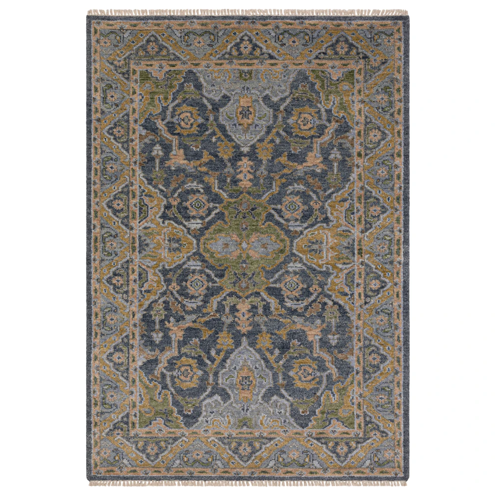 Majorca MAJ03 Blue/ Green Indoor Area Rug - 10' x 14'