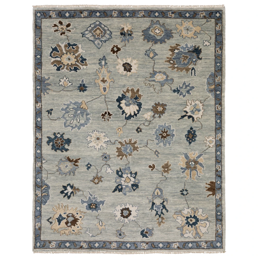 Majorca MAJ06 Light Blue/ Blue Indoor Area Rug - 8' x 10'