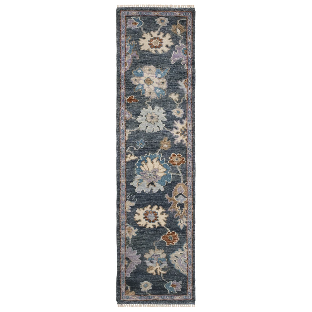 Majorca MAJ07 Blue/ Multi Indoor Area Rug - 2'6