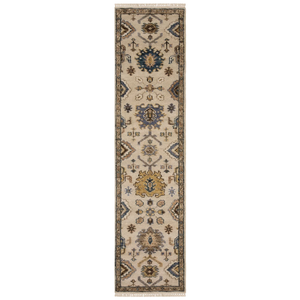 Majorca MAJ08 Ivory/ Multi Indoor Area Rug - 2'6
