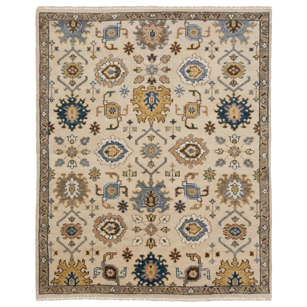 Majorca MAJ08 Ivory/ Multi Indoor Area Rug - 8' x 10'