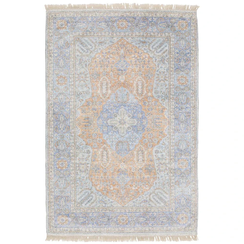 Malabar 45301 Blue/ Red Indoor Area Rug - 8' x 10'