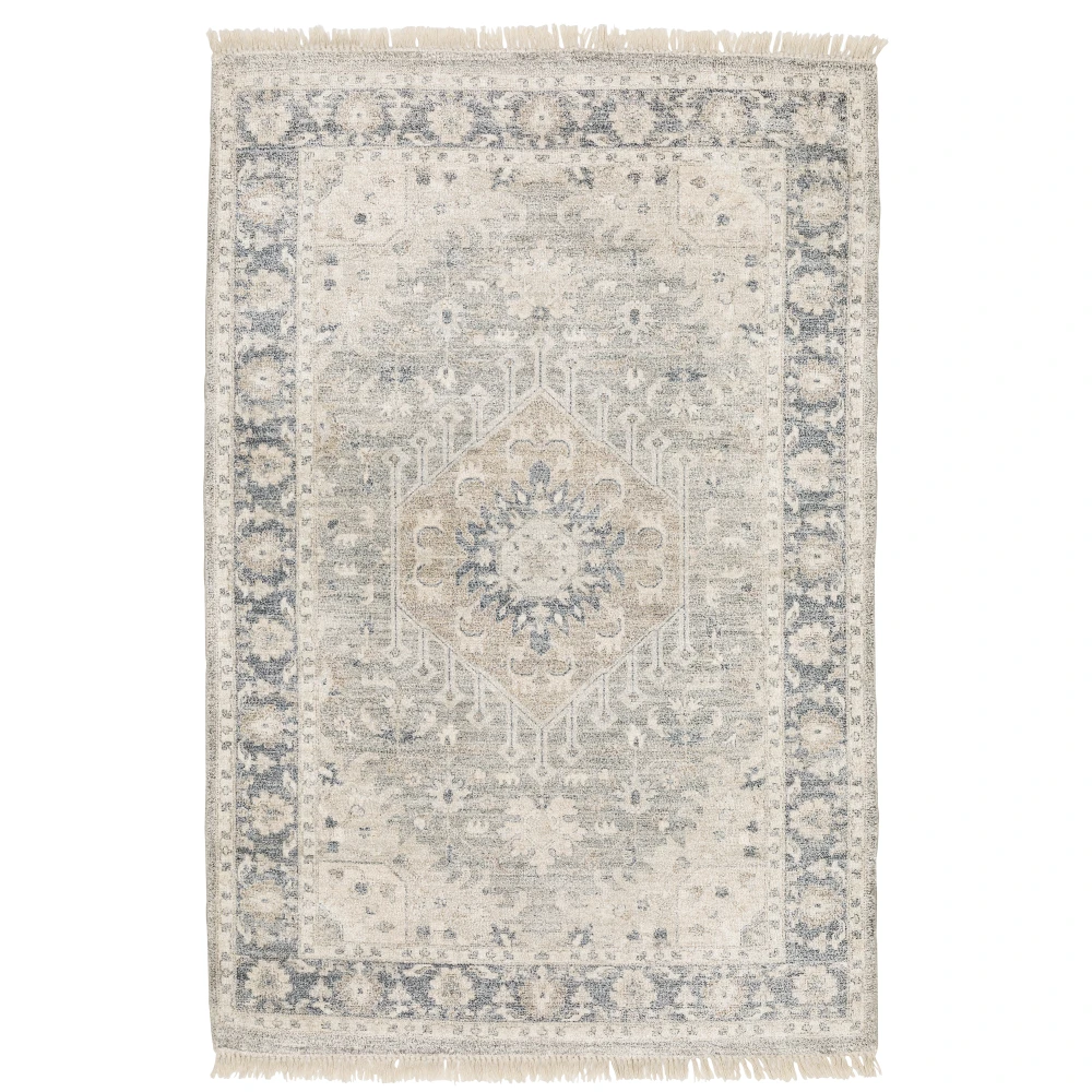 Malabar 45302 Beige/ Grey Indoor Area Rug - 5' x 8'