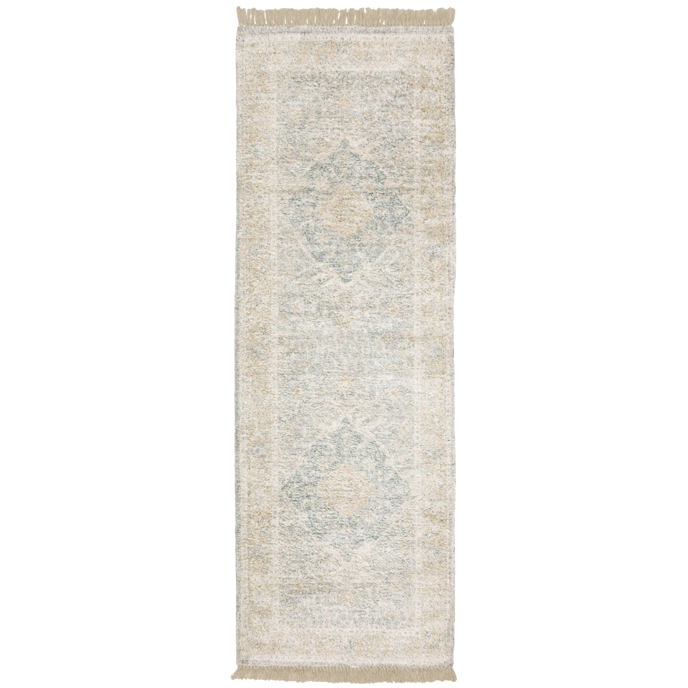 Malabar 45307 Grey/ Beige Indoor Area Rug - 2'6
