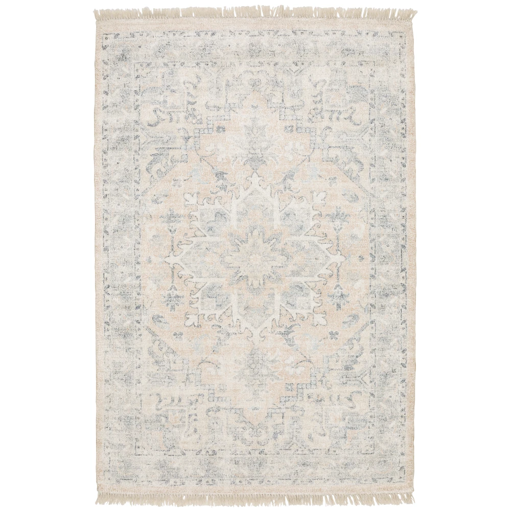 Malabar 45308 Beige/ Grey Indoor Area Rug - 5' x 8'