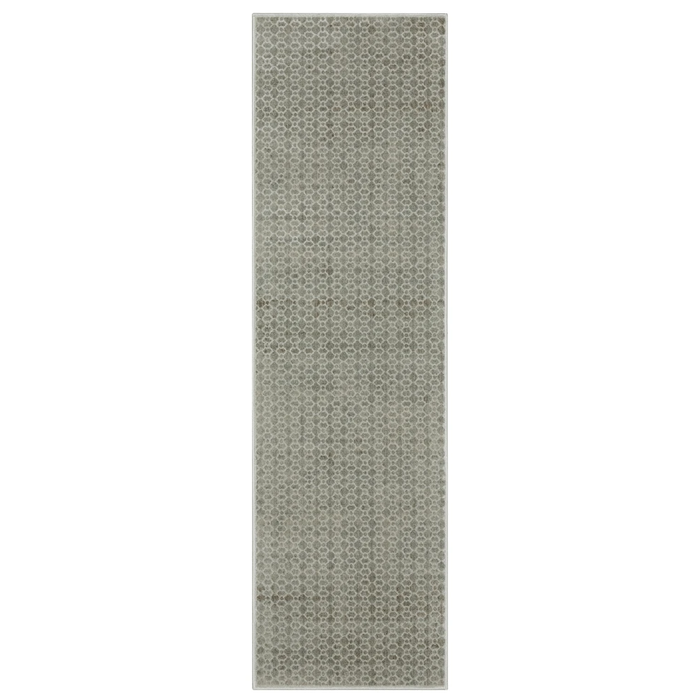 Mallory MAL04 Grey/ Blue Indoor Area Rug - 2'3