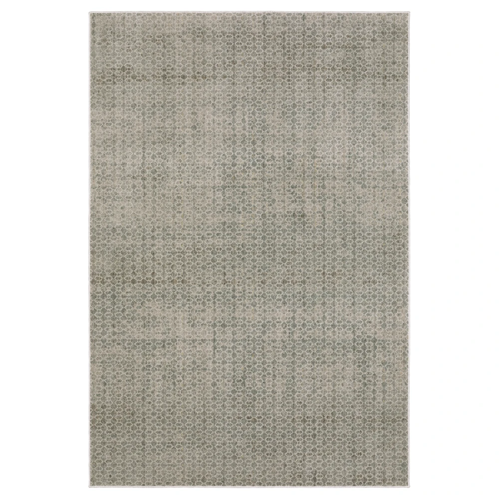 Mallory MAL04 Grey/ Blue Indoor Area Rug - 6'7