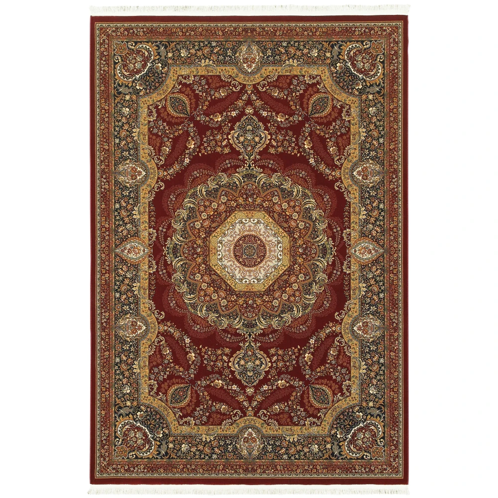 Masterpiece 113R2 Red/ Multi Indoor Area Rug - 6'7