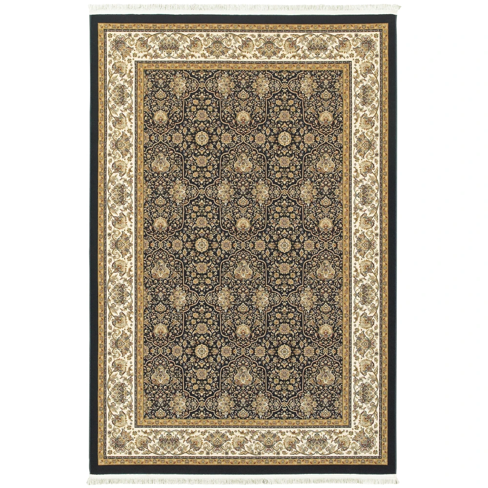 Masterpiece 1331B Navy/ Ivory Indoor Area Rug - 9'10