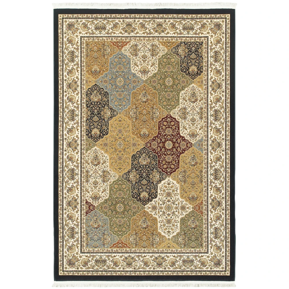 Masterpiece 1331X Navy/ Multi Indoor Area Rug - 6'7