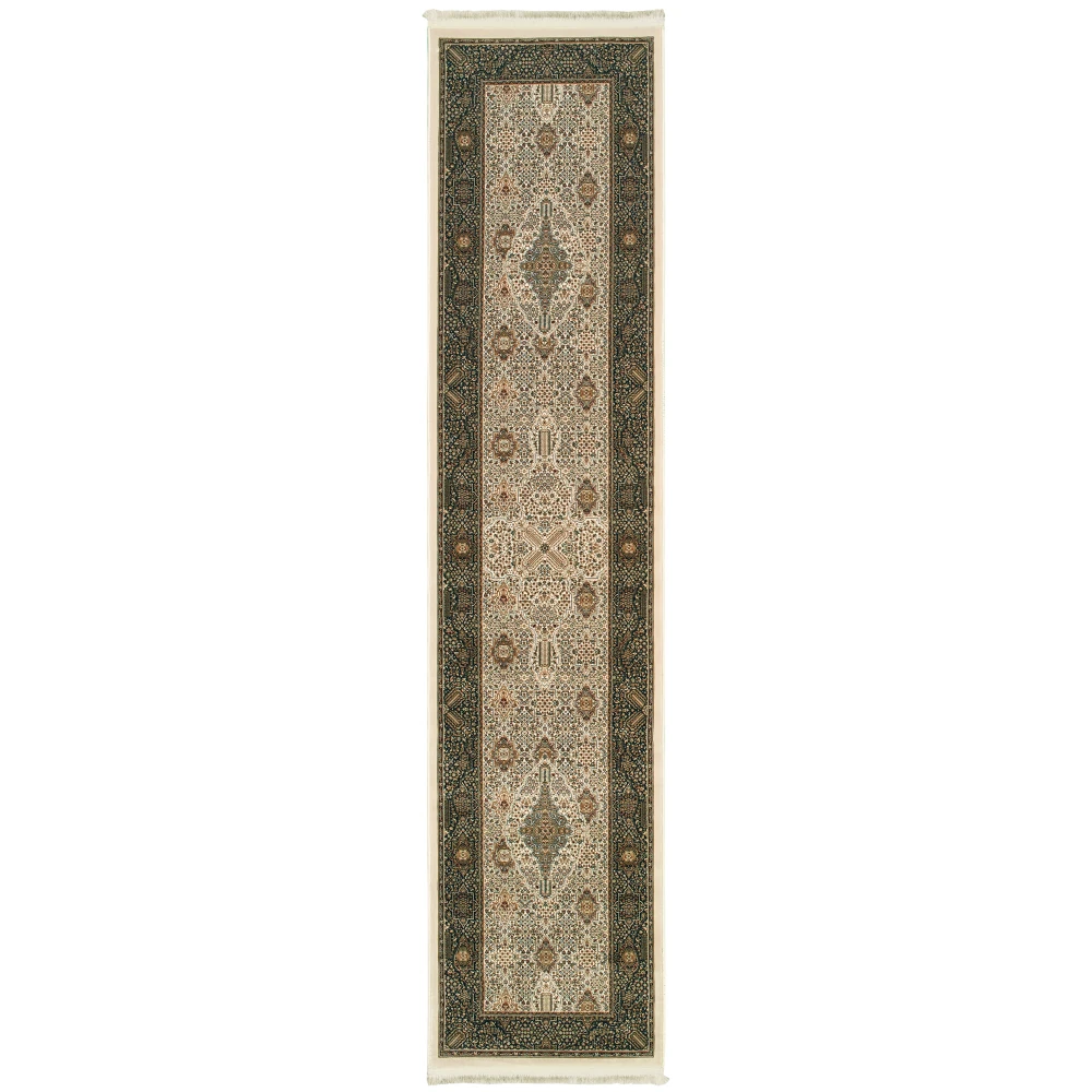 Masterpiece 1335I Ivory/ Dark Blue Indoor Area Rug - 2'3
