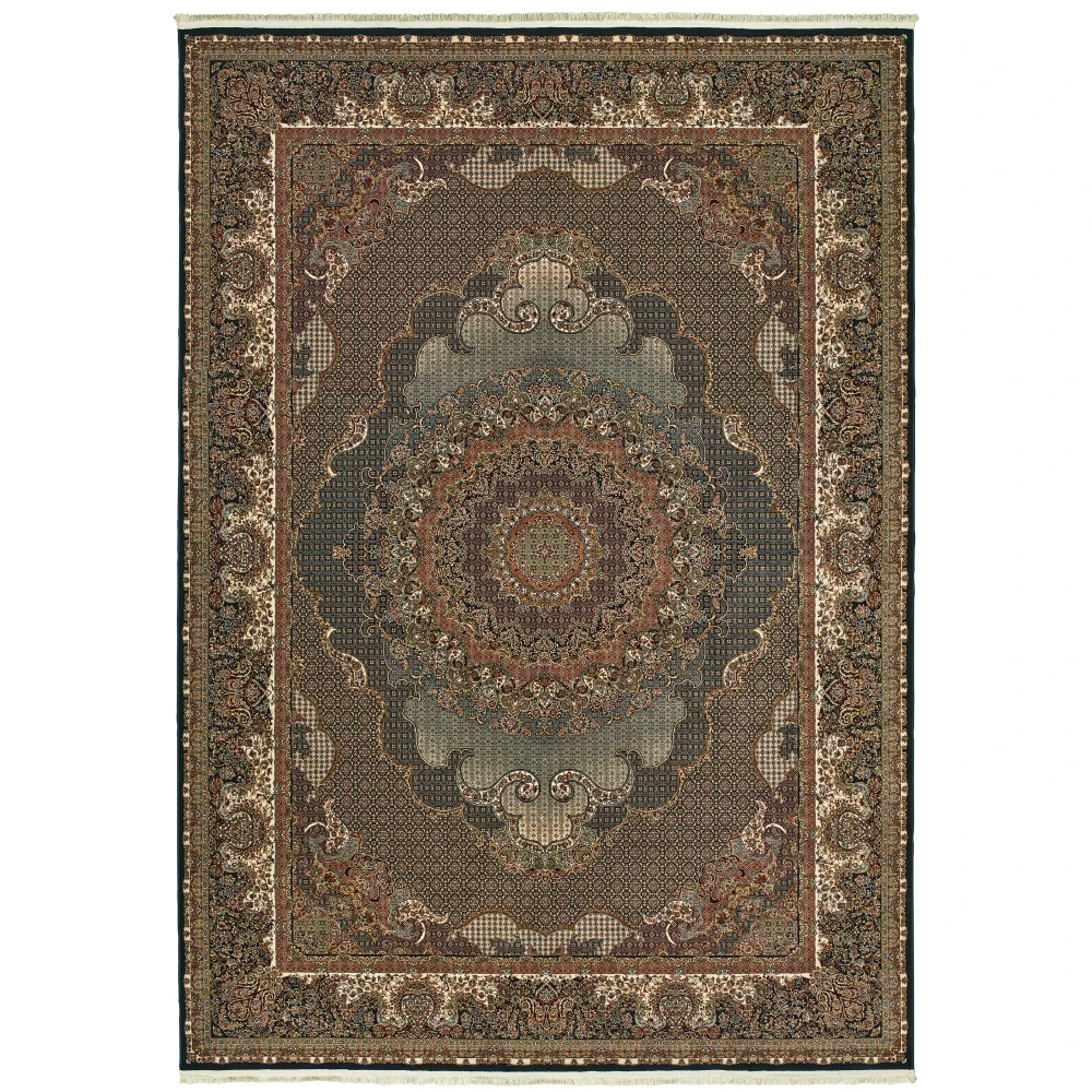 Masterpiece 5330B Blue/ Red Indoor Area Rug - 3'10