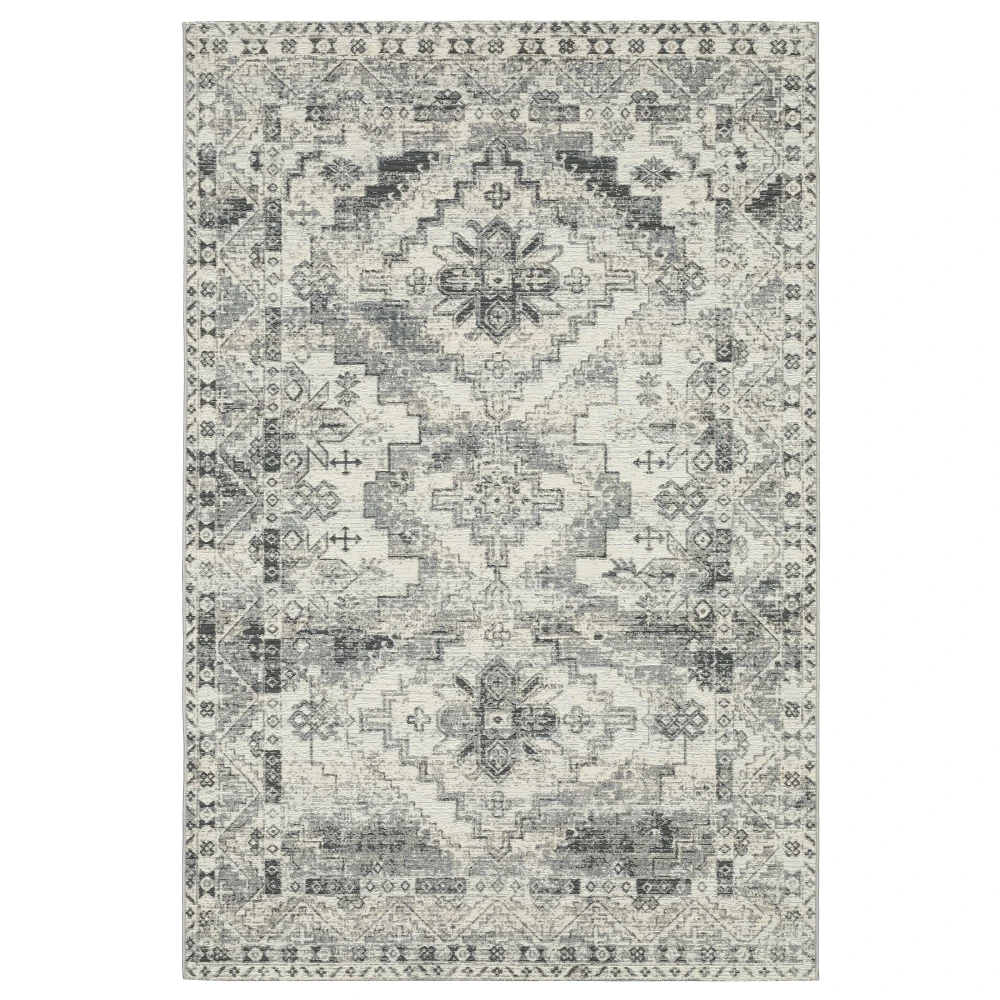 Naples 1346Z Grey/ Ivory Indoor/Outdoor Area Rug - 9'10