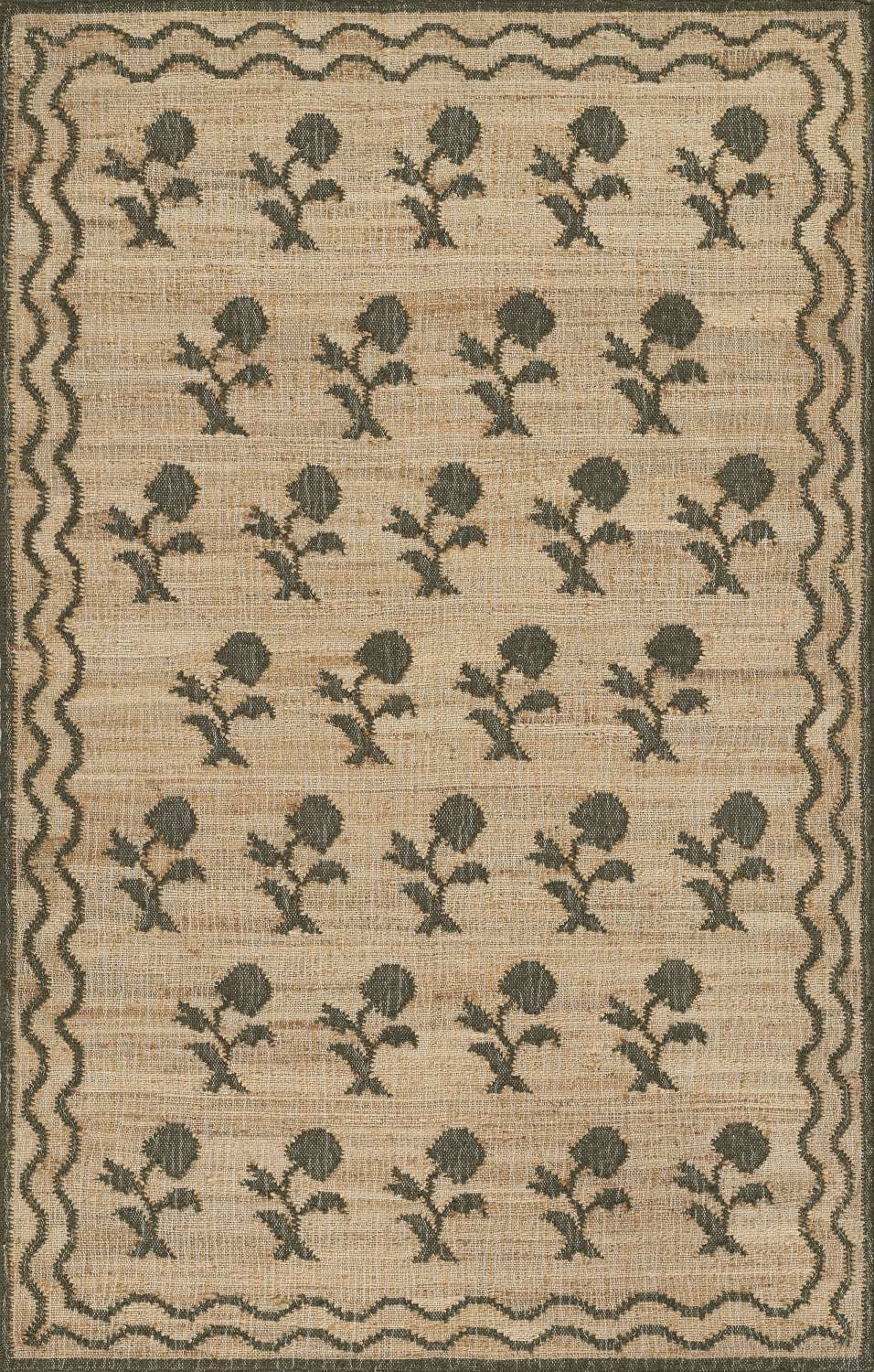 Erin Gates Orchard 2' X 3' Green Contemporary