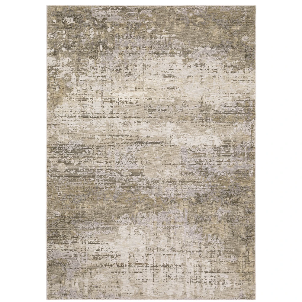 Nebulous 001H9 Beige/ Grey Indoor Area Rug - 3'3