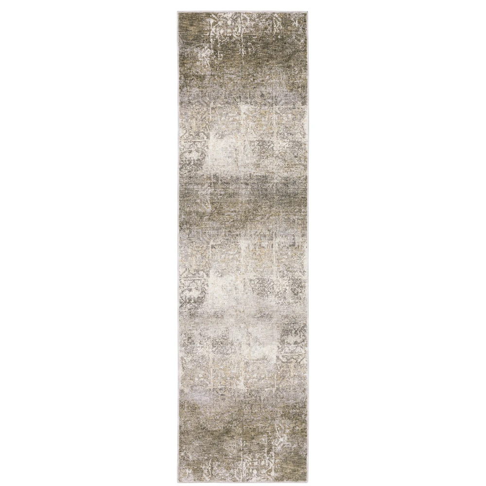 Nebulous 1330E Ivory/ Grey Indoor Area Rug - 2'3