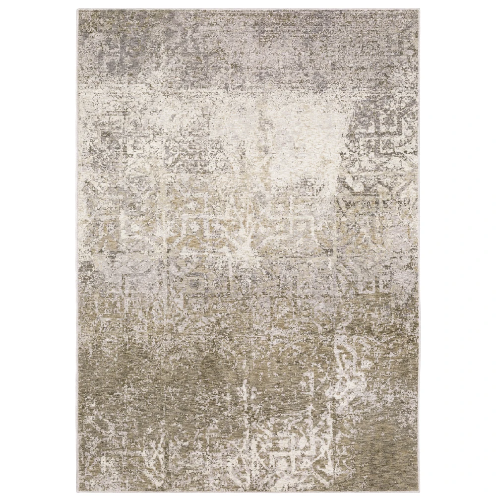 Nebulous 1330E Ivory/ Grey Indoor Area Rug - 9'10