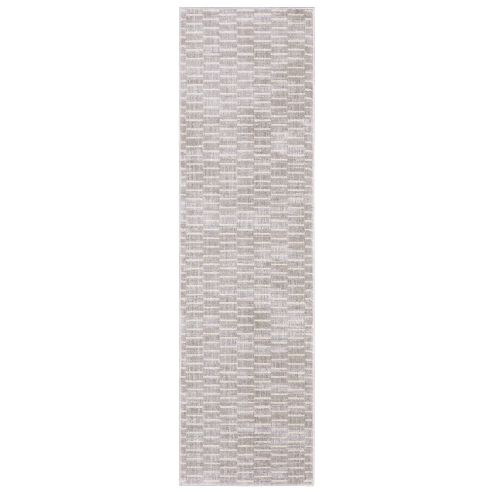 Oliver OLV01 Grey/ Beige Indoor Area Rug - 2'3