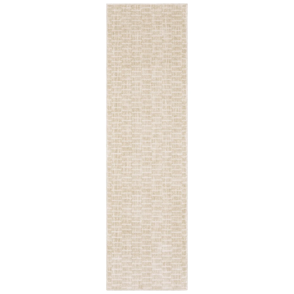 Oliver OLV02 Gold/ Beige Indoor Area Rug - 2'3