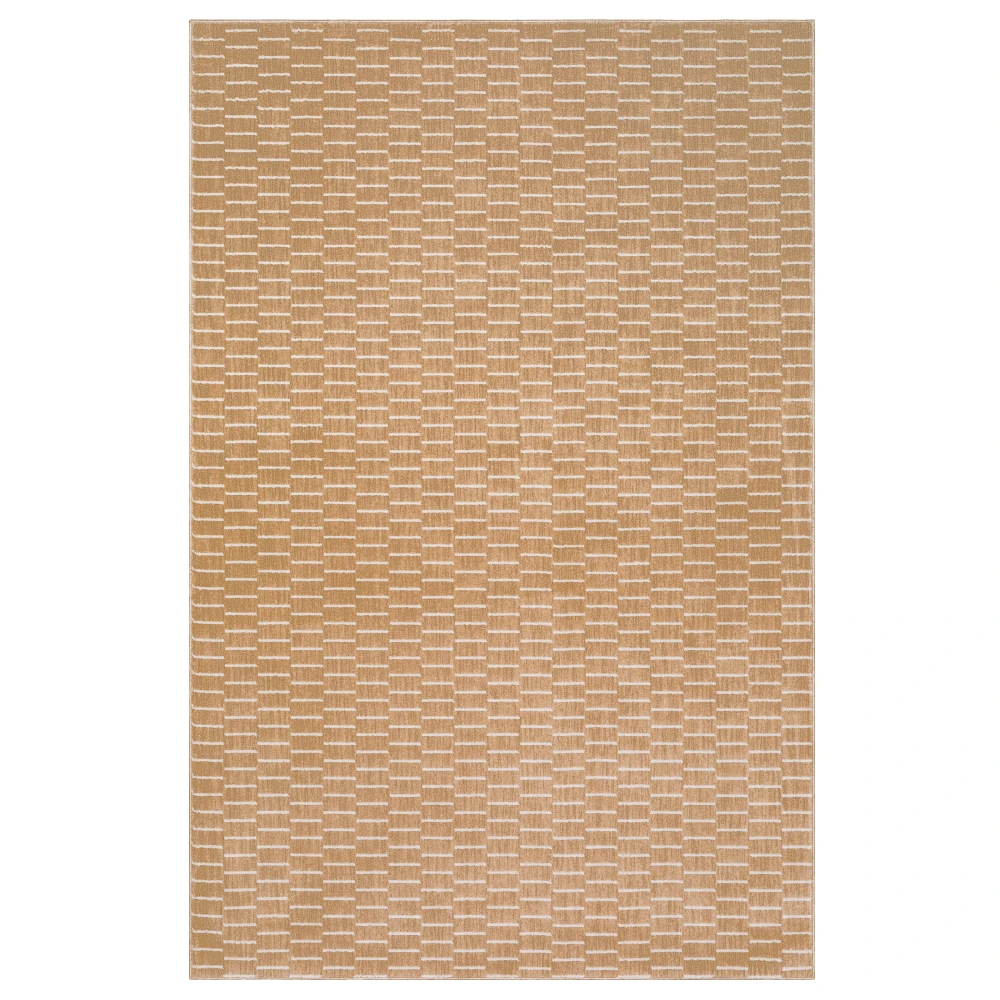 Oliver OLV04 Rust/ Beige Indoor Area Rug - 6'7