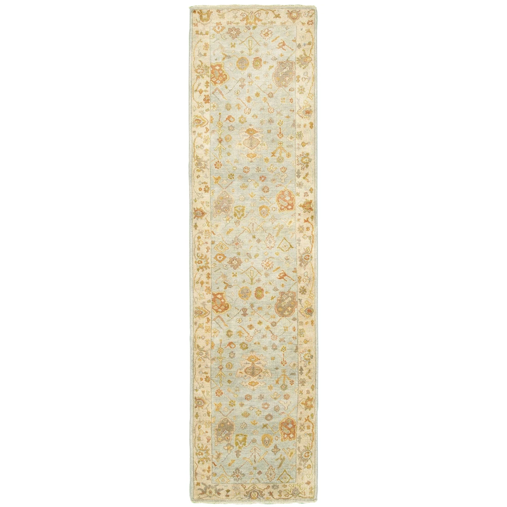 Palace 10304 Blue/ Sand Indoor Area Rug - 2'6