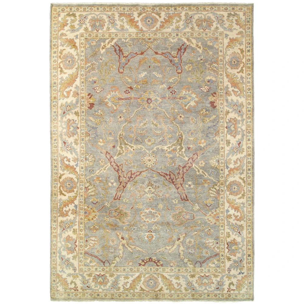 Palace 10305 Grey/ Beige Indoor Area Rug - 6' x 9'