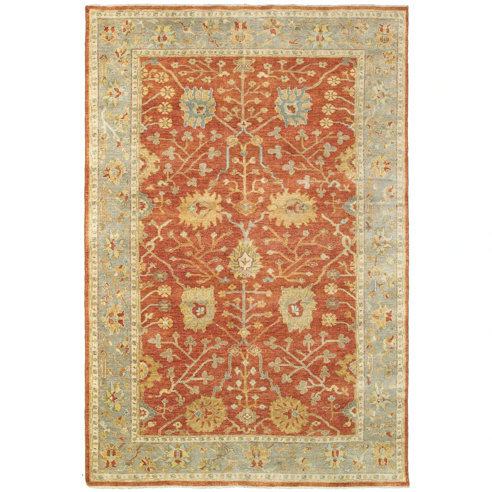 Palace 10306 Red/ Grey Indoor Area Rug - 10' x 14'