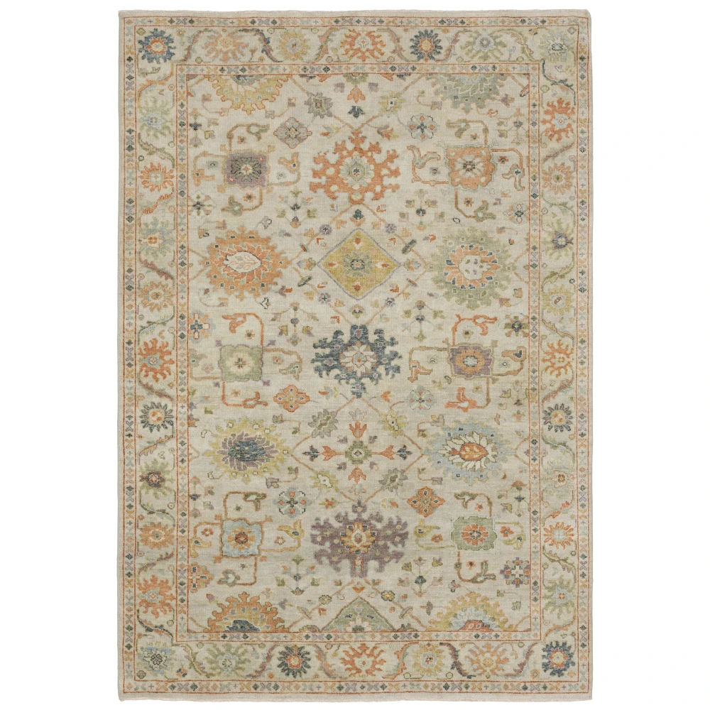 Palace 10308 Beige/ Green Indoor Area Rug - 9' x 12'