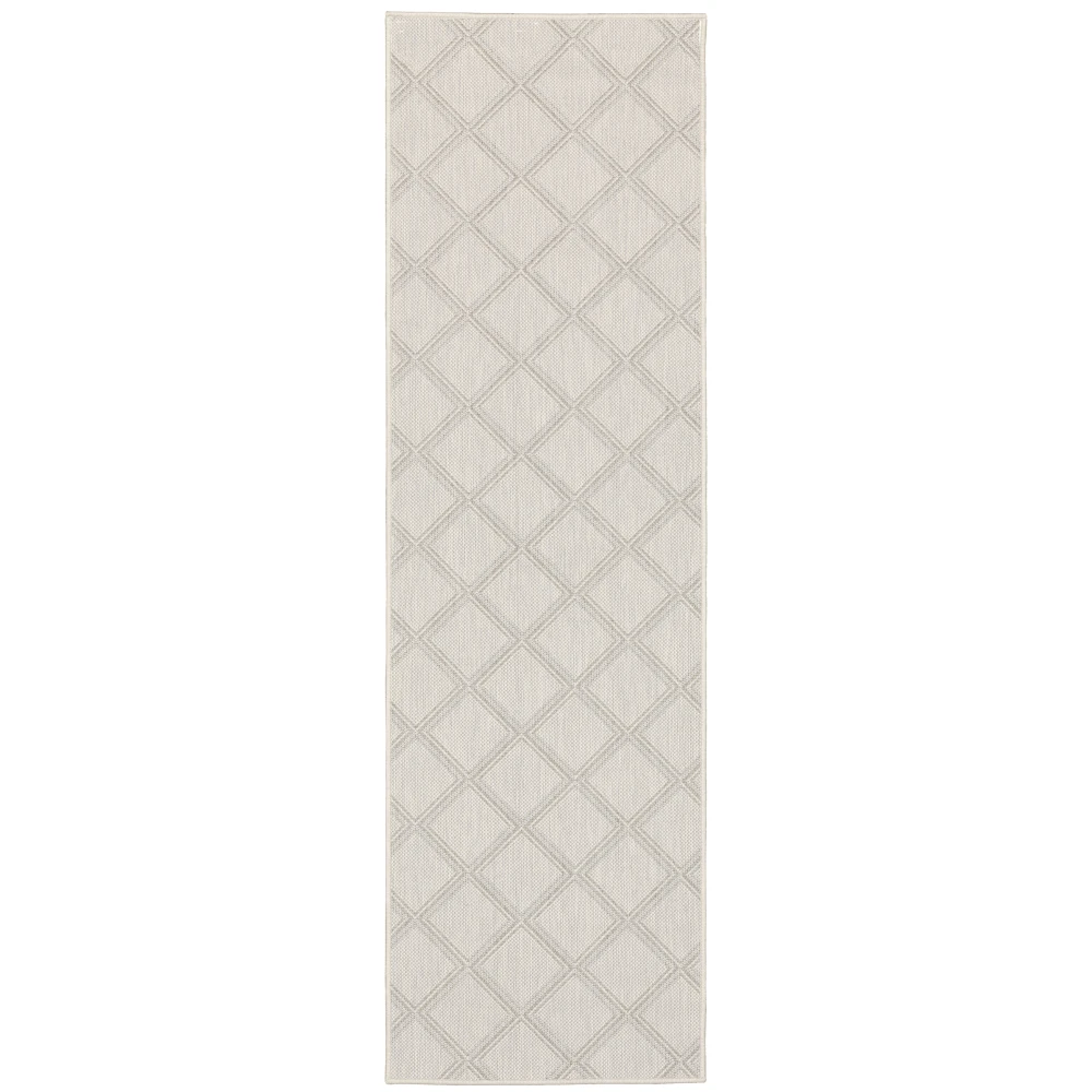Portofino 5098W Ivory/ Grey Indoor/Outdoor Area Rug - 1'10