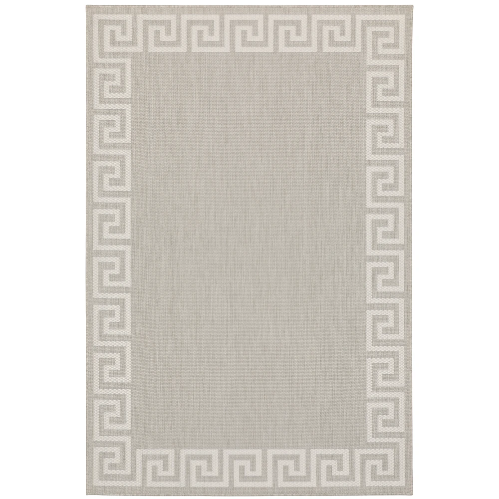 Portofino 6560D Grey/ Ivory Indoor/Outdoor Area Rug - 5'3