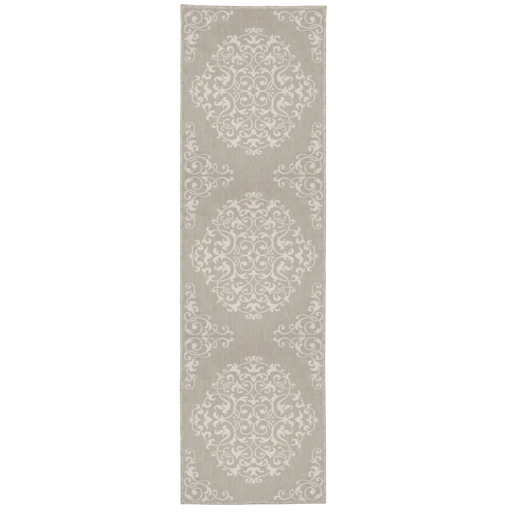 Portofino 6649W Taupe/ Ivory Indoor/Outdoor Area Rug - 1'10