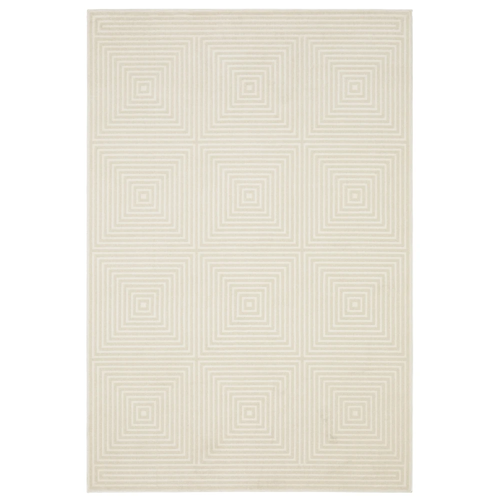Raylan RAY04 Ivory/ Beige Indoor Area Rug - 5'3