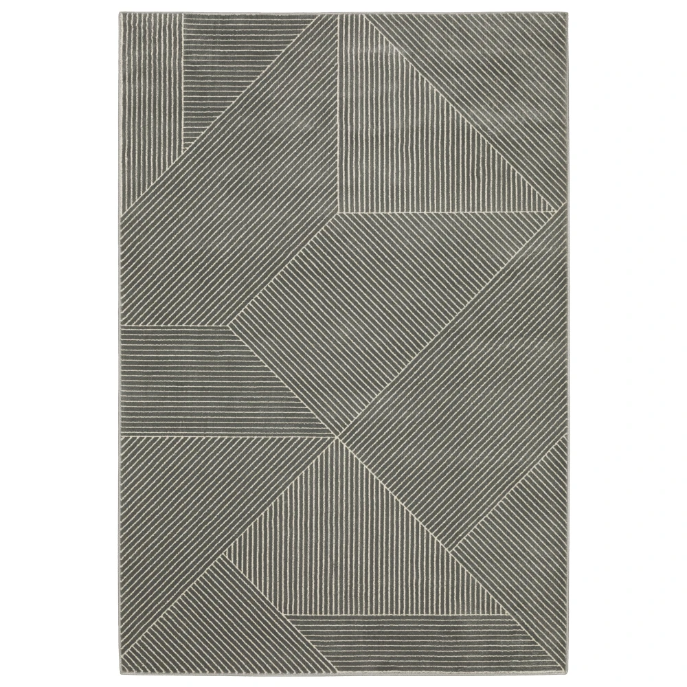 Raylan RAY08 Grey/ Ivory Indoor Area Rug - 7'10